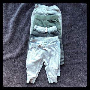 5 pairs of grey 0-3 pants